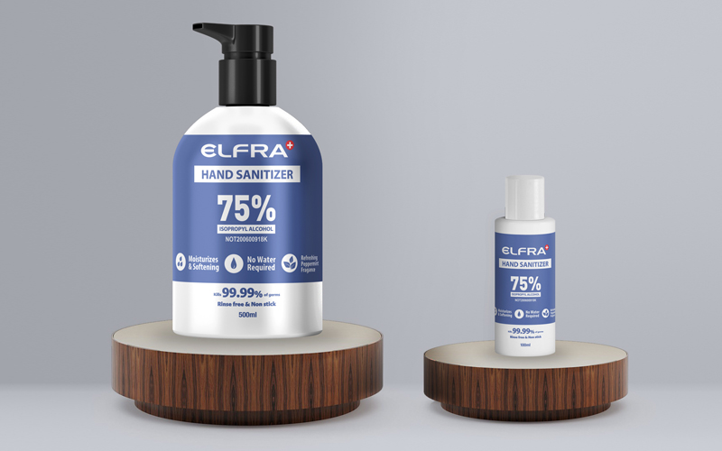 Elfra Hand Sanitizer Mockup